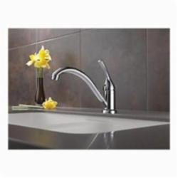 DELTA® 101-DST Classic Kitchen Faucet, 1.8 gpm, Chrome Plated, 1 Handles, Domestic