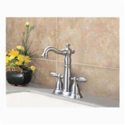 DELTA&reg; 2155-SS-DST Victorian&reg; Bar/Prep Faucet, 1.5 gpm, 4 in Center, Stainless Steel, 2 Handles, Domestic