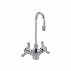 DELTA® 25C3847 TECK® Single Shank Mixing Faucet, 1.5 gpm, 14 in H Spout, 2 Handles, 1 Faucet Holes, Chrome Plated, Import, Commercial
