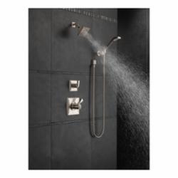 DELTA&reg; 55051-SS Dryden&trade; Premium Wall Mount Hand Shower, 1 Shower Head, 2 gpm, 60 to 82 in L Hose, 1/2-14 Male NPSM Connection, Stainless Steel, Import