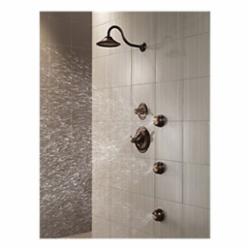 DELTA&reg; RP34355RB Victorian&reg; Universal Premium Shower Head, 2.5 gpm, 3 Sprays, Wall Mount, 5-1/2 x 4-1/4 in Head, Import
