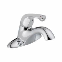 DELTA® 501LF-HDF HDF® Centerset Lavatory Faucet, 1.2 gpm, 1-11/16 in H Spout, 4 in Center, Chrome Plated, 1 Handles, Domestic, Commercial