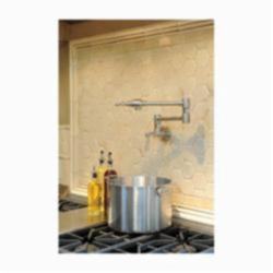 Brizo® 62810LF-SS Traditional® Pot Filler Faucet, 4 gpm, Stainless Steel, 2 Handles, Import