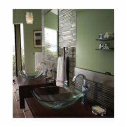 DELTA® 753LF Vero® Vessel Lavatory Faucet, 1.2 gpm, 9-9/32 in H Spout, Chrome Plated, 1 Handles, Import, Commercial