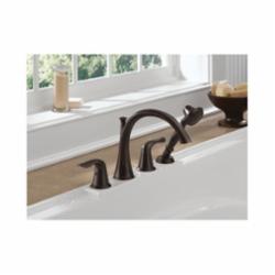 DELTA&reg; T4738-RB Lahara&reg; Roman Tub Trim, 1.75, 8 to 16 in Center, Venetian Bronze, 2 Handles, Hand Shower Yes/No: Yes, Domestic