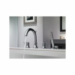 DELTA® T4759-SS Trinsic® Roman Tub Trim, 2, 8 to 16 in Center, Brilliance® Stainless Steel, 2 Handles, Hand Shower Yes/No: Yes, Domestic, Residential