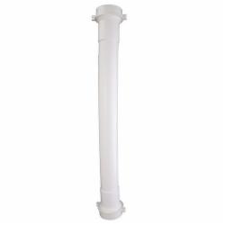 Watts 738 666 PVC White One End Slip-Joint Extension Tube, 1-1/2 inch x 16 inch