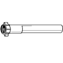 Jameco P9790 PVC Slip-Joint Extension Tube, 1-1/4 inch x 6 inch