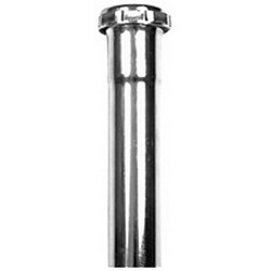 Jameco 792A-1 Brass Satin Chrome-Plated Slip-Joint Extension Tube, 1-1/2 inch x 8 inch