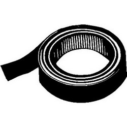 Polyken 86126 Polyproplyene Non-Pressure Sensitive Duct Strap, 3/4 inch x 100 yd, Black