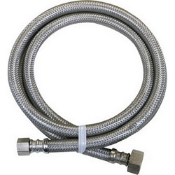 Fluidmaster 6W72 Braided Dishwasher Water Supply Connector, 3/8 inch Female Compression x 3/8 inch Female Compression, 72 inch L
