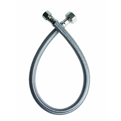 Fluidmaster® Lead-Free Reinforced Vinyl Faucet Supply Connector, 20 inch, 3/8 inch x 1/2 inch, Compression x FIP