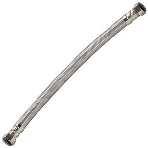 Fluidmaster® B1H Braided Water Heater Connector, 3/4 inch FIP x 3/4 inch FIP, 18 inch Length, Nickel