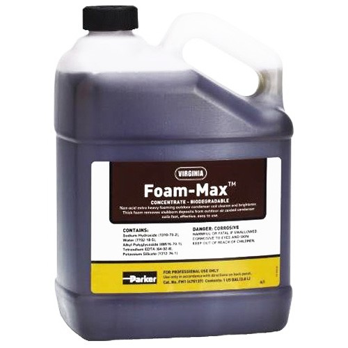 Parker Foam-Max™ Premium Foaming Condenser Coil Cleaner, 1 gal, Light Brown