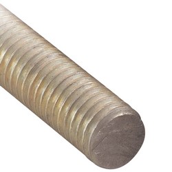 Nibco Galvanized Fully Threaded Rod, 3/8 inch x 10 ft
