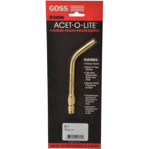 Goss® Screw-in Style Feather/Soft Flame Tip For AA-1/AA-3 Handle, 3/16 inch