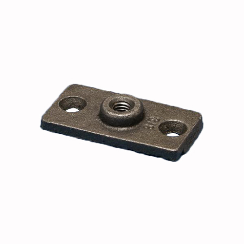 Erico® CADDY® Malleable Iron Wall/Ceiling Plate, 3/8 inch, Electro Galvanized