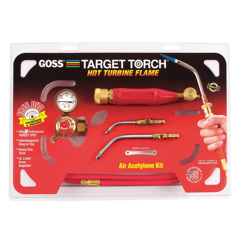 Goss® Target™ Torch KX-3B Snap-in Style Air Acetylene Turbine Flame Kit