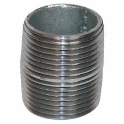 Seminole SCH 40 Galvanized Steel Nipple, 4 inch x Close, Threaded x Threaded