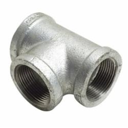 150# Galvanized Malleable Iron Tee, 2-1/2 inch x 2-1/2 inch x 2-1/2 inch, Threaded x Threaded x Threaded