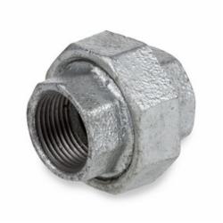 150# Galvanized Malleable Iron, Brass Seat Union, 1/4 inch x 1/4 inch, Threaded x Threaded