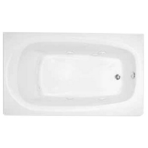 Aquarius Contractor Advantage Series 6 Jet Universal Whirlpool Tub, 60 inch x 36 inch x 20 inch, White