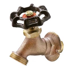Brass Lead Free Sillcock, 1/2 inch x 1/2 inch, Sweat x Large Flange