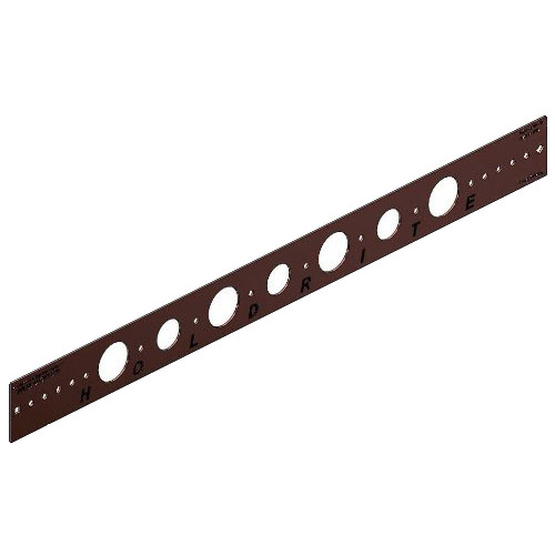 Holdrite® Bonded Steel Flat Bracket For 3/4 to 1 inch CTS Pipe, 20 inch, Copper Plated; 50/Box