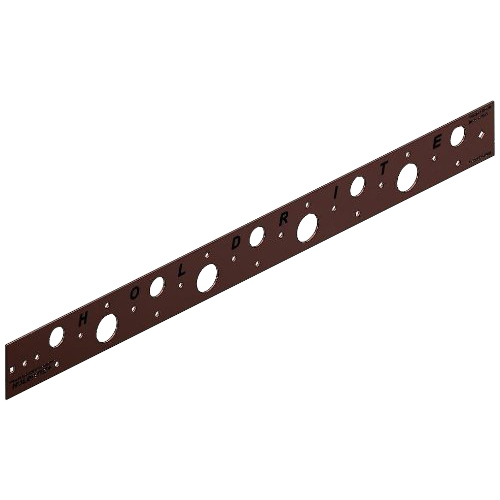 Holdrite® Bonded Steel Flat Bracket For 1/2 to 3/4 inch CTS Pipe, 20 inch, Copper Plated; 50/Box