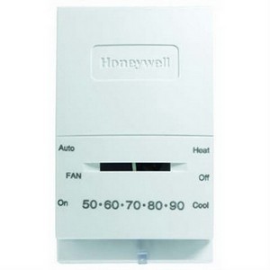 Honeywell Non-Programmable Mercury Free 1 Heat/1 Cool Thermostat, White