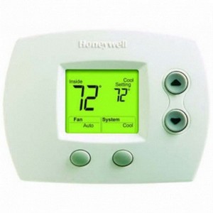 Honeywell FocusPRO® 5000 Wright Private Label 1 Heat/1 Cool Non-Programmable Digital Thermostat, White