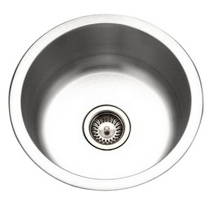 Houzer® Hospitality Stainless Steel Single Bowl Top Mount Bar/Prep Sink, x , Satin