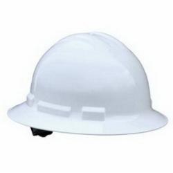 Radians Quartz QHR6WH HDPE 6-Point Ratchet Suspension Full Brim Hard Hat, White