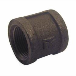 Imported Black Malleable Iron Banded Coupling, 1-1/4 inch x 1-1/4 inch, Threaded x Threaded