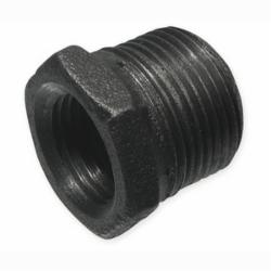 Imported Black Malleable Iron Bushing, 3/8 inch x 1/4 inch, Threaded x Threaded
