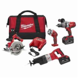Milwaukee® 0928-29 M28™ Cordless Combination Kit, Tools: Circular Saw, Hammer Drill, Reciprocating Saw, 28 VDC, 3 Ah Lithium-Ion