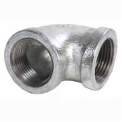 90 Deg Imported Galvanized Malleable Iron Elbow, 1/2 inch x 1/2 inch, Threaded x Threaded