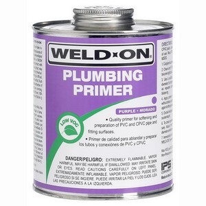 Weld-On® 14024 Low VOC PVC/CPVC Pipe Primer with Screw-on Cap, 1 gal Can, Purple; 6/Case
