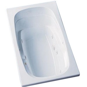 Jason Integrity® 7 Jet Rectangular Whirlpool Tub, 72 inch x 42 inch x 20-1/2 inch, White