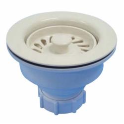 Opella JBC103 Celcon Plastic Trim And Base Clam Shell Two-Piece Kitchen Strainer, 4-1/2 inch O.D., Biscuit
