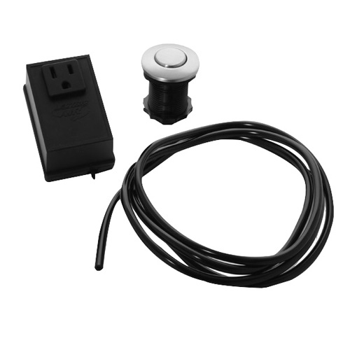 JB Products&trade; Signature Disposal Air Switch Kit, Brushed Nickel