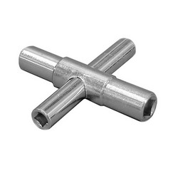 Honeywell J40-005 Steel 4-Way Valve Key, 1/4 inch x 9/32 inch x 5/16 inch x 11/32 inch