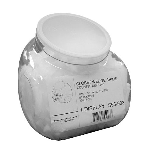Closet Wedge Shim, 1-3/8 inch x 3/8 inch x 5/16 inch