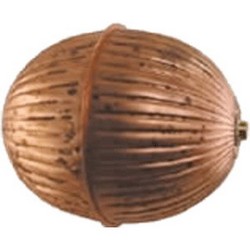 Closet Tank Float Ball, 4 inch Dia x 5 inch L, Copper; 10/Carton