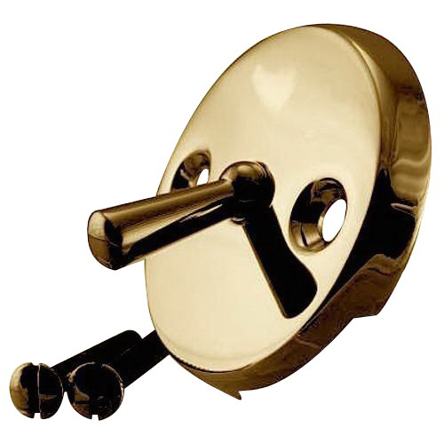 Braxton Harris Trip Lever Faceplate For Waste and Overflow, Polish Brass