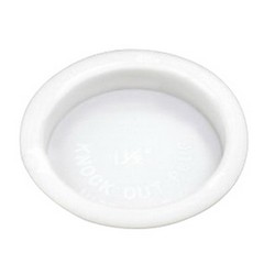 Disposable PVC Knock-Out Test/Plug Cap, 3 inch