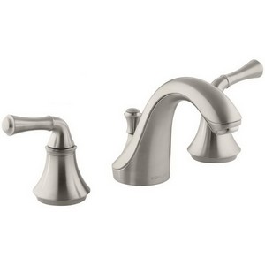 Kohler FortΘ® K-10272-4A-BN 2-Handle 8 to 16 inch Widespread Lavatory Faucet, 1.5 gpm, Vibrant Brushed Nickel