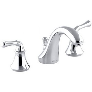 Kohler FortΘ® K-10272-4A-CP 2-Handle 8 to 16 inch Widespread Lavatory Faucet, 1.5 gpm, Polished Chrome