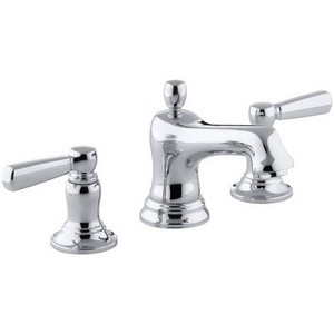 Kohler Bancroft® K-10577-4-CP 2-Handle 8 to 16 inch Widespread Lavatory Faucet, 1.5 gpm, Polished Chrome