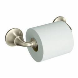 Kohler® Forte® 11274 Brass Toilet Tissue Holder, 9-9/16 inch x 2-1/2 inch x 3-5/8 inch, Vibrant Brushed Nickel